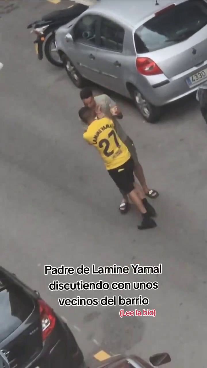 Los videos del momento en que el padre de Lamine Yamal discutía con los supuestos agresores