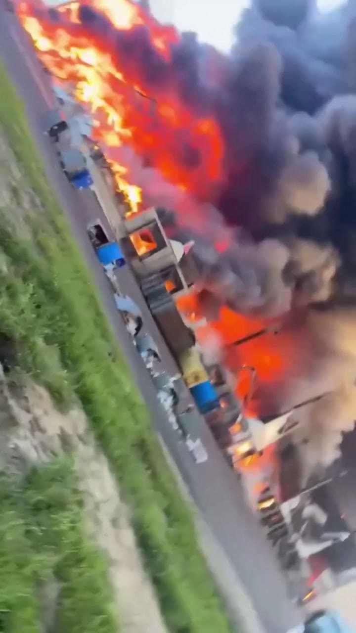 Así quedaron las instalaciones rusas luego del ataque ucraniano