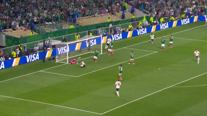 Primer gol de Inglaterra vs. México