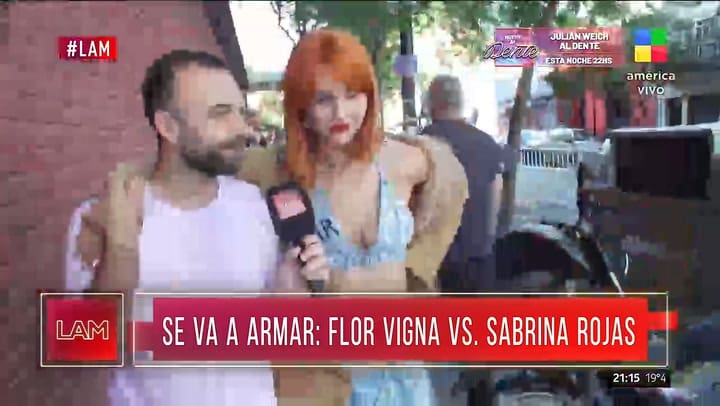 Flor Vigna ractifico que Sabrina Rojas influyo en su relacion con Luciano Castro