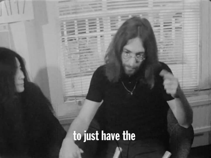 "Pensar la paz", frase de John Lennon
