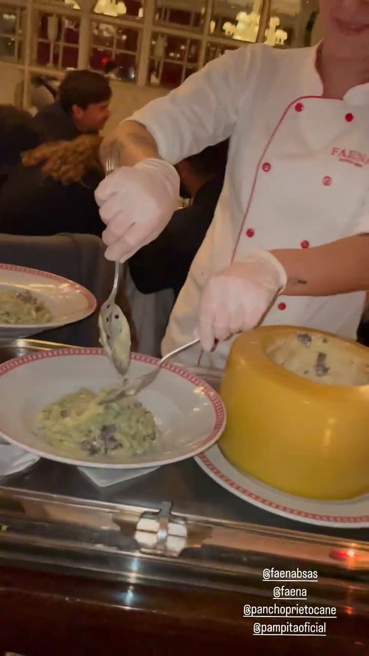 La cena de García Moritán y Pampita