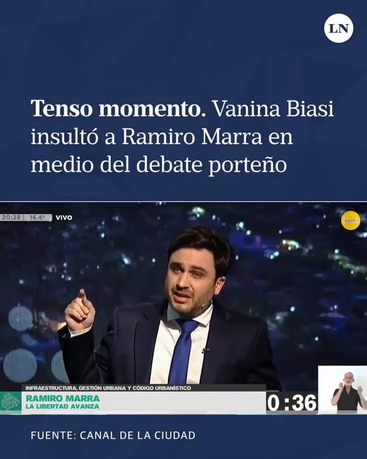 Ramirro Marra se cruzó con Vanina Biasi