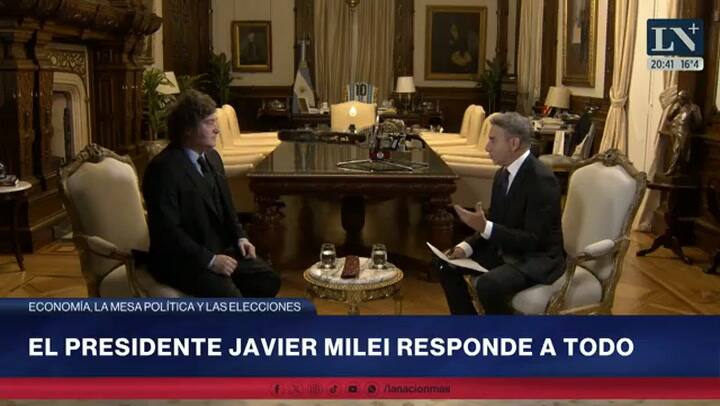 Milei negó que haya una recesión y dijo: “Los indicadores están arrojando cualquier cosa”