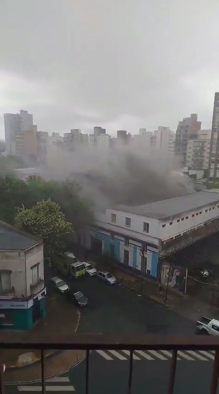 Así fue el incendio en la escuela
