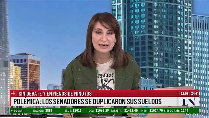 Escándalo: los senadores se duplicaron el sueldo