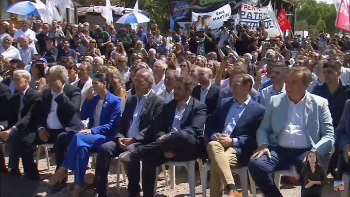 Alberto Fernández encabezó un acto con Sergio Massa en Mendoza