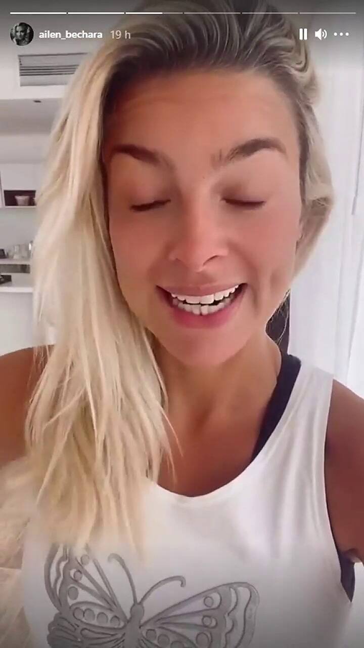 Ailen Bechara dio positivo en Covid - Fuente: Instagram Stories