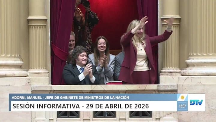 La ovación a Karina Milei en el Congreso