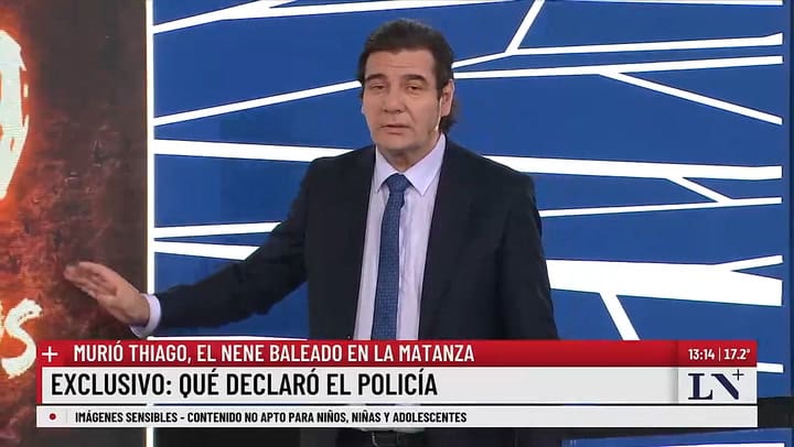 Murio Thiago, el nene baleado en la Matanza: en exclusivo, que declaro el policia