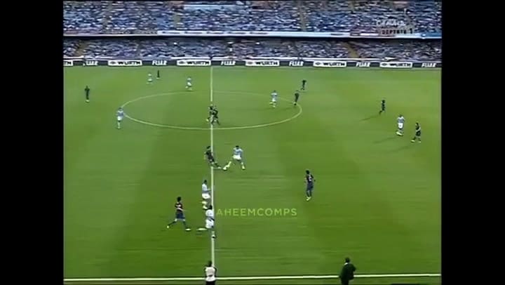 Messi en el partido de FC Barcelona contra Celta Vigo en 2006