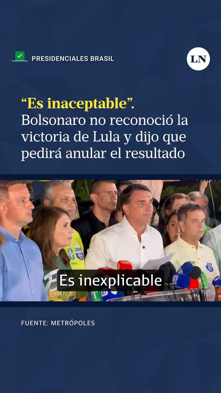 En Sus Primeras Palabras Tras Su Derrota, Flavio Bolsonaro Dijo Que Las Elecciones Deberían “Ser