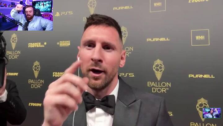 El picante cruce entre Lionel Messi e Ibai Llanos tras el Balón de Oro