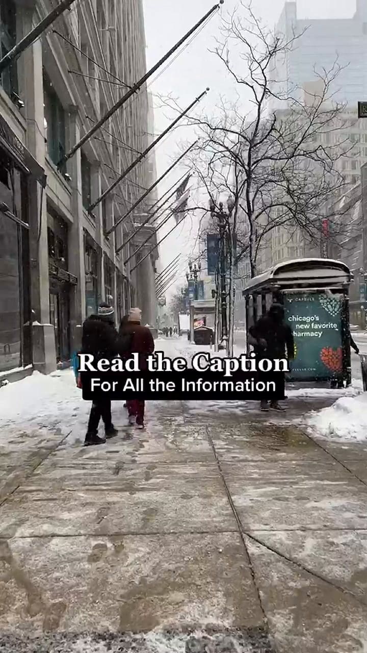 El paso de la tormenta invernal Elliot en Chicago