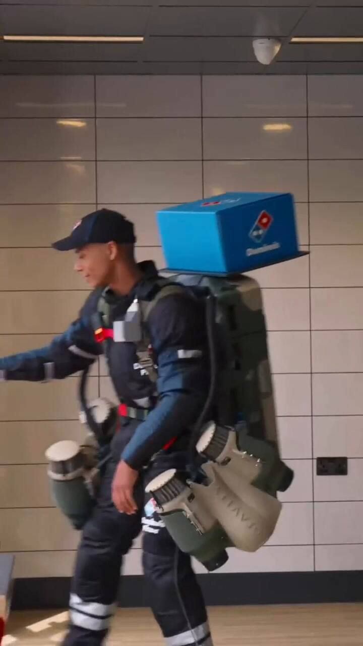Una empresa inauguró el delivery volador