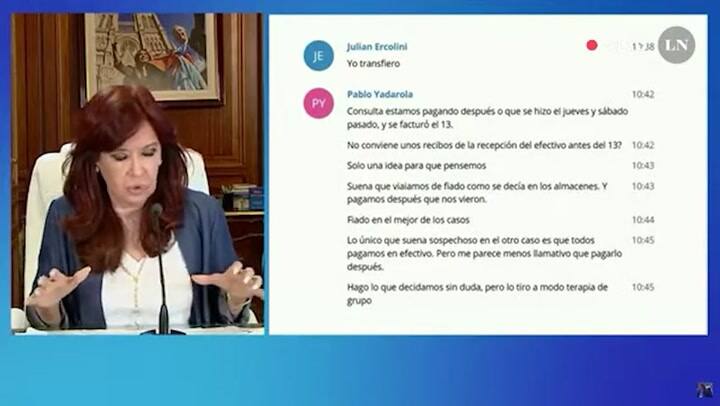 Cristina Kirchner acusa a Yadarola de adulterar pruebas para la causa penal de Lago Escondido