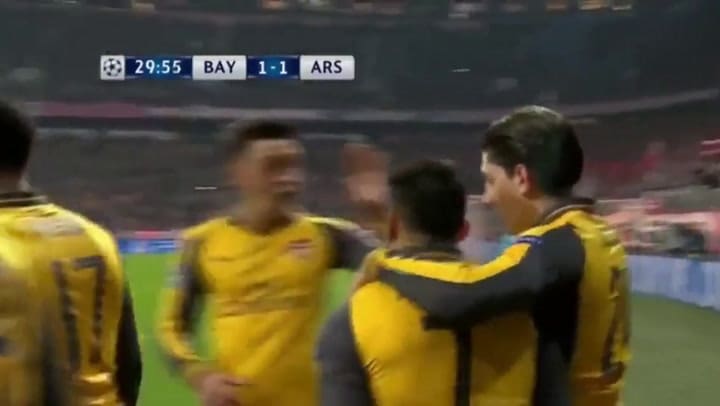 El gol de Lewandowski para Munich
