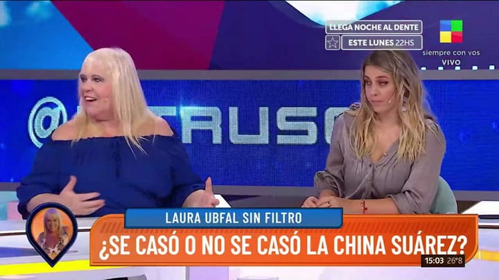Es todo mentira', dijo Maité Peñoñori sobre el supuesto casamiento entre la China Suárez y Rusherking