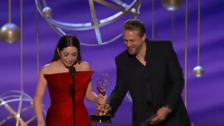 La reacción de Cristin Milioti al ganar el Emmy