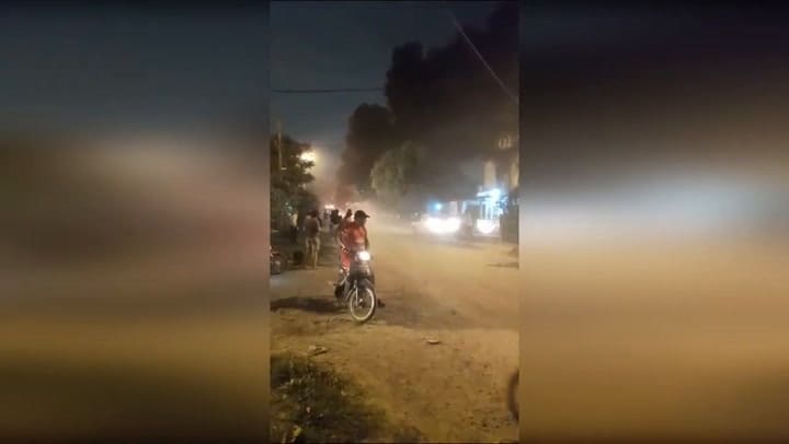 Así fue la explosión del tanque de combustible en Formosa