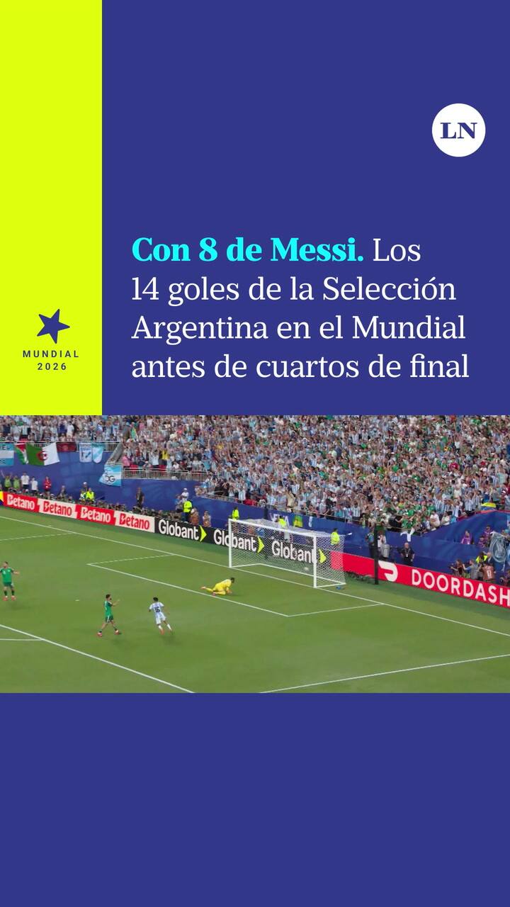 Los 14 goles de la Selección Argentina en el Mundial antes de cuartos de final