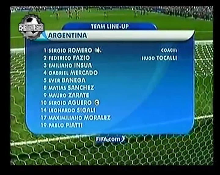 Los goles de la final del último título mundial Sub 20, en 2007 - Fuente: Youtube