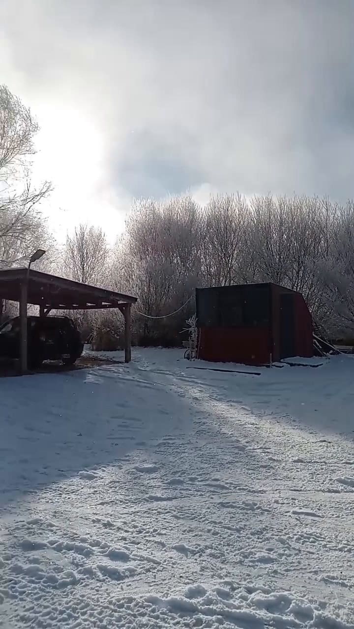 La ola polar llevó el termómetro de Pilcaniyeu a -19ºC