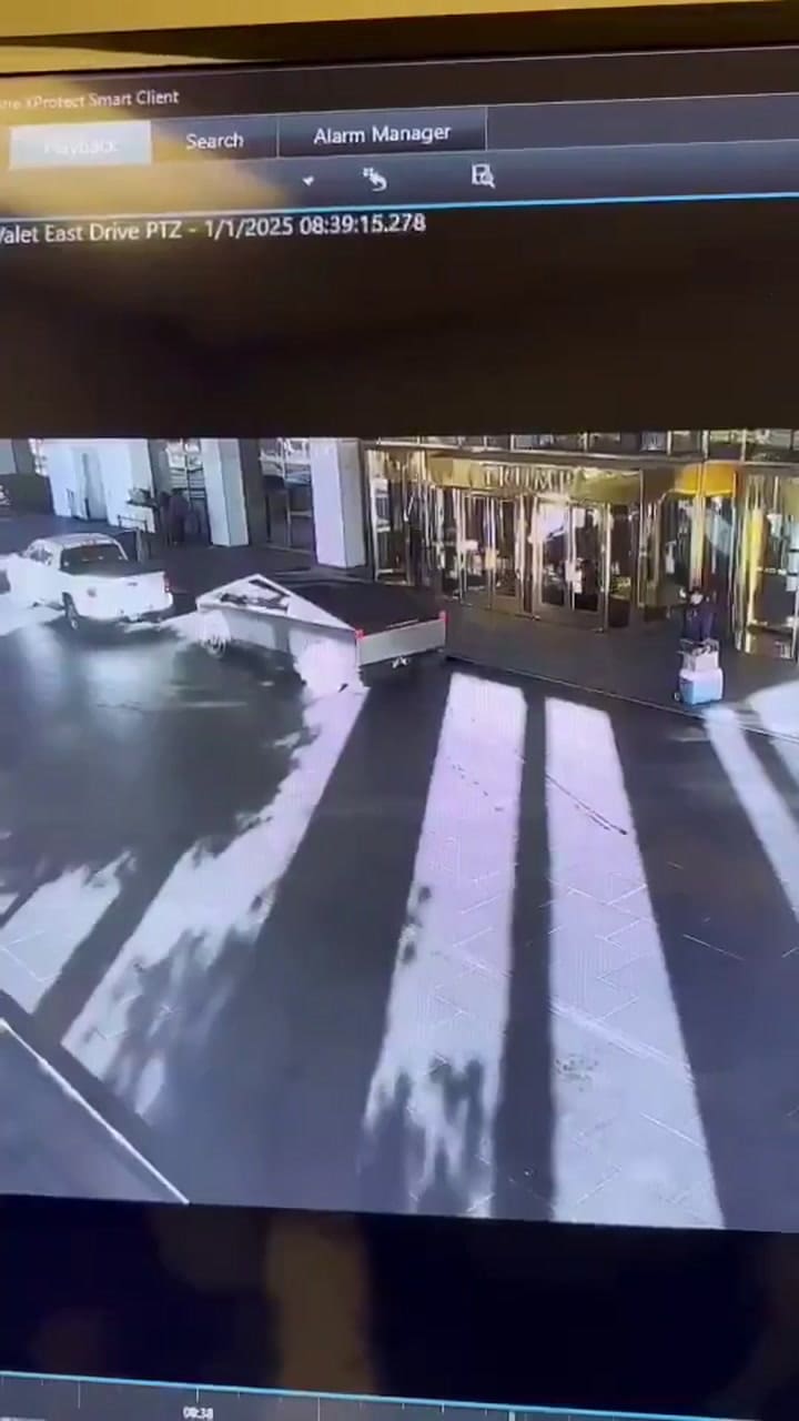 Un Tesla explotó frente a un hotel de Donald Trump: hay al menos un muerto