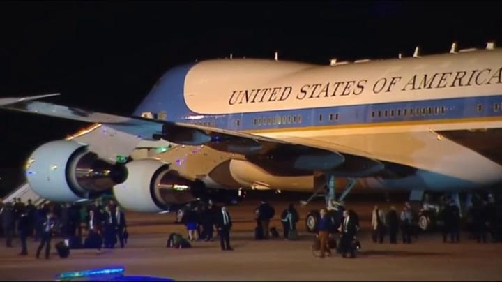 Así fue la llegada de Donald Trump a la Argentina