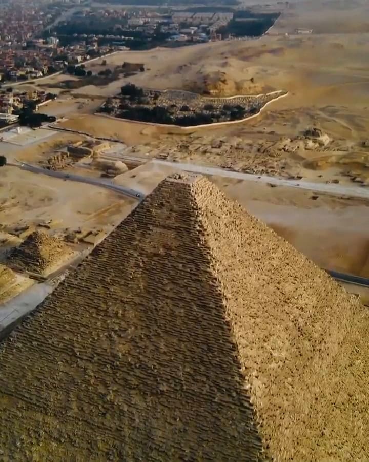 Un drone muestra las pirámides de Egipto como nunca las vimos