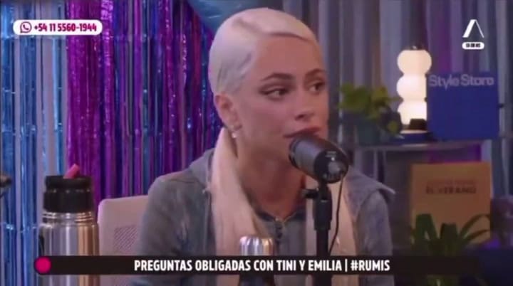 Tini Stoessel puso nervioso a su hermano Fran al hacerle una incómoda pregunta en vivo