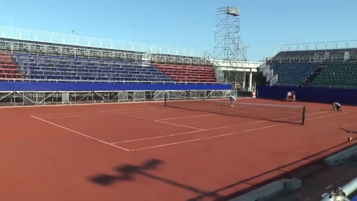 La puesta a punto del Kempes para el Córdoba Open 2019 - Fuente: Deportes CBA