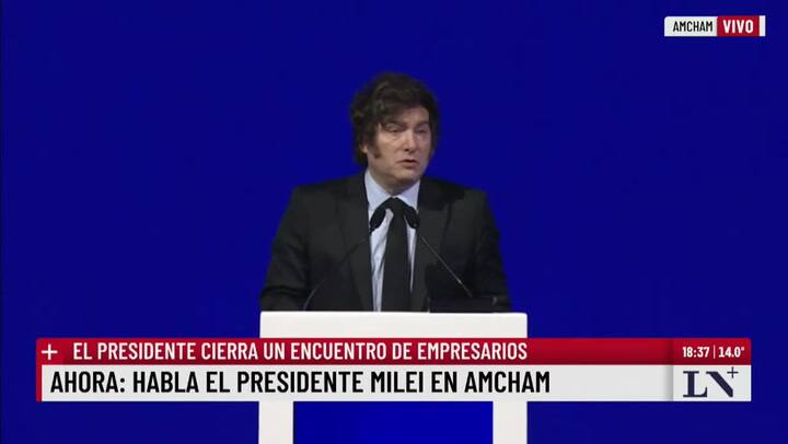 El discurso de Javier Milei en AmCham 2025
