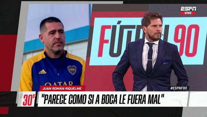 El tenso cruce entre Riquelme y Roberto Leto - Fuente: ESPN