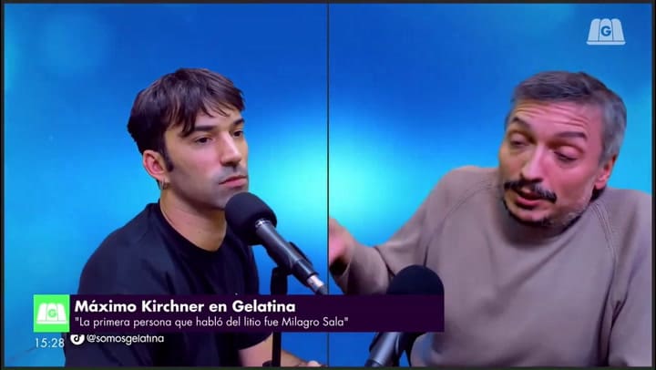 Máximo Kirchner con Pedro