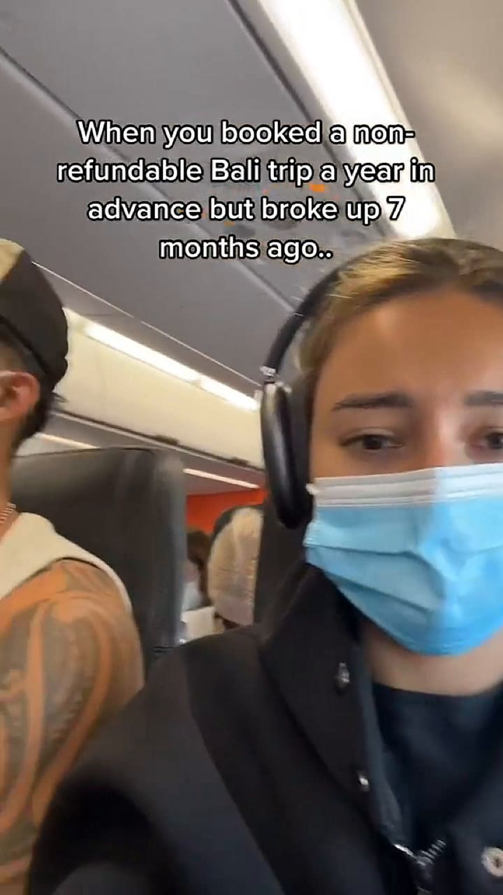 Una tiktoker se fue de viaje con su exnovio y esto sucedió