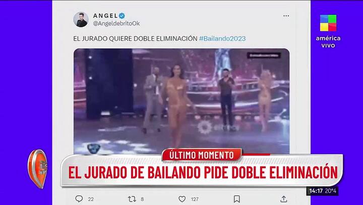 El jurado del Bailando pidió por la doble eliminación en el concurso