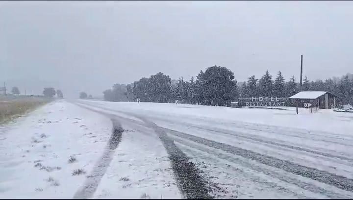 Nieve en Sierra de la Ventana