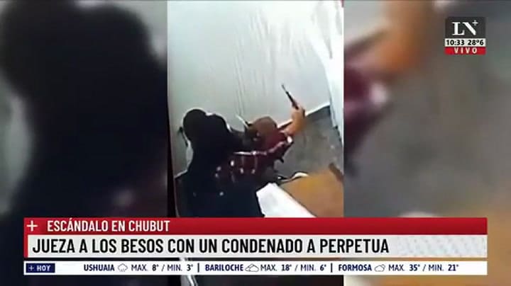 Habló la jueza de Chubut y negó haber besado al preso: “Estoy haciendo un trabajo académico”