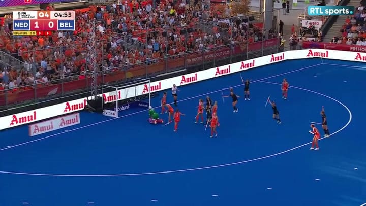 El gol anulado de Bélgica ante Países Bajos en el hockey femenino