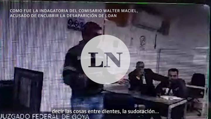 Histriónico y vehemente. Como fue la indagatoria del comisario Walter Maciel, acusado de encubrir la desaparición de Loan