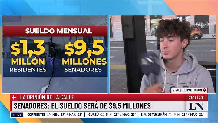 Jubilados y senadores