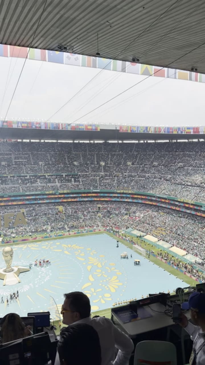 La ceremonia inaugural del Mundial, desde adentro del Azteca