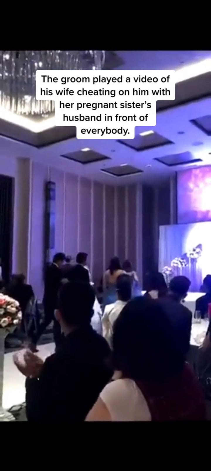 Así fue el momento en que expusieron una infidelidad en plena boda
