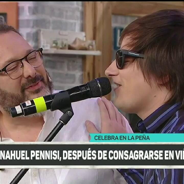 Nahuel Pennisi en la Peña de morfi - Fuente: Instagram