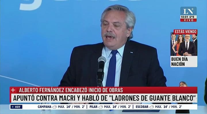 ¿Hace falta que grite de esa manera?'. La observación de Novaresio sobre el último discurso de Alberto Fernández