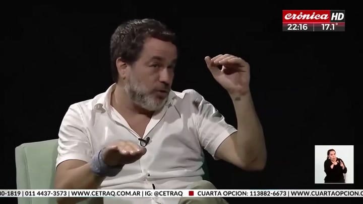 Javier Belgeri en un mano a mano con Gastón Pauls para Seres Libres