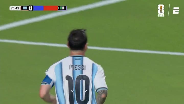 El segundo gol de Messi vs Argelia