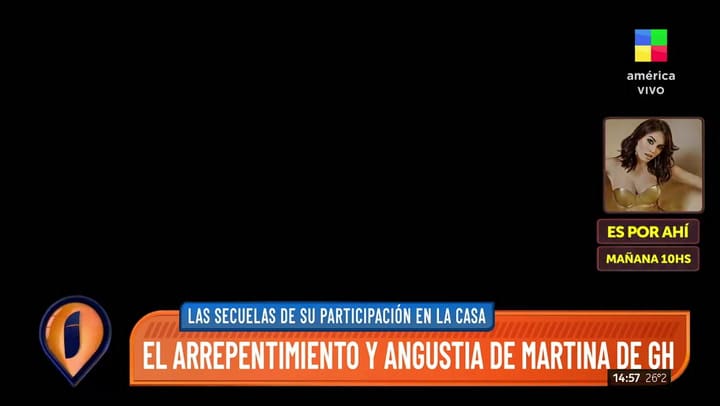 Tras quedar eliminada Martina habló de las críticas que recibió en Twitter
