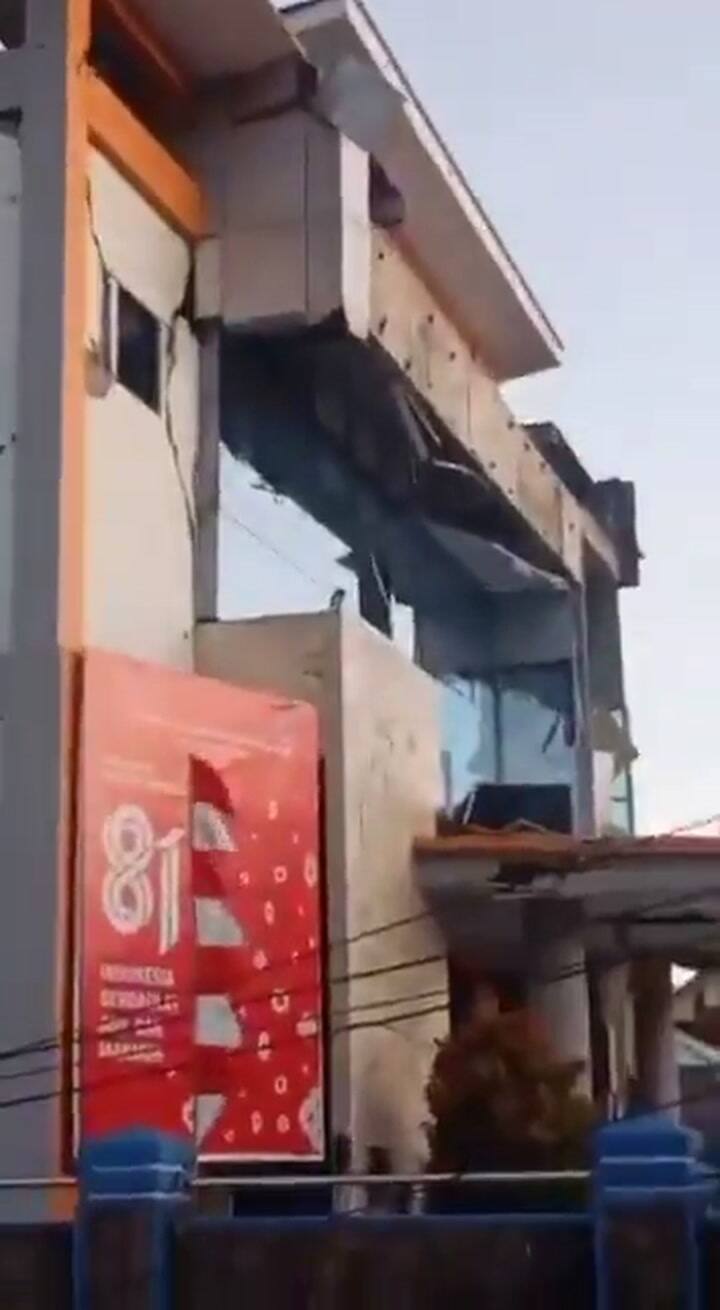 Otro de los videos que se viralizó tras el temblor